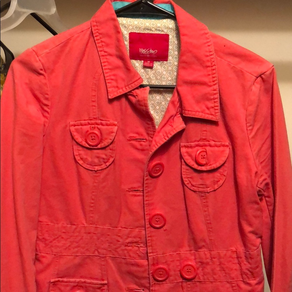 Coral light weight jacket